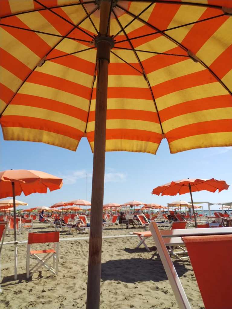 Beach Sun beds in Viareggio